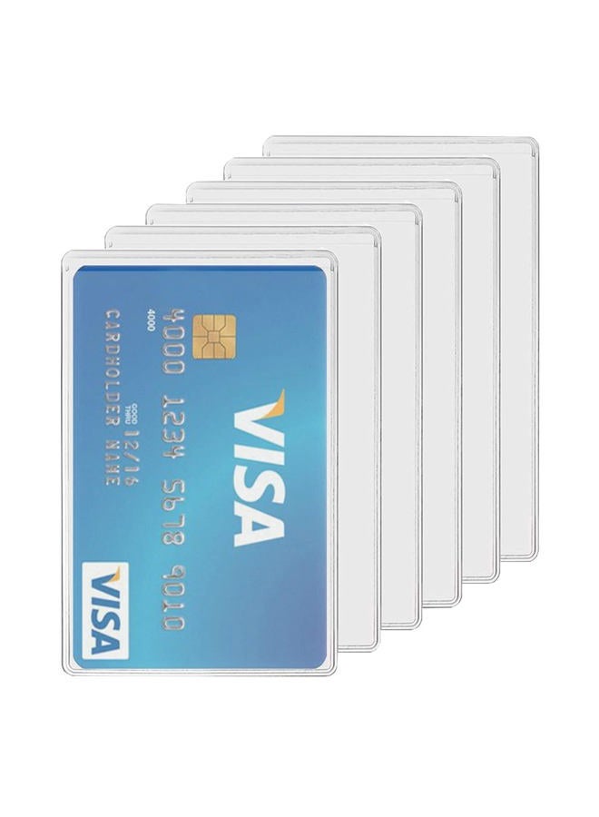 SdeFe Waterproof New Medicare Card Holder Protector Sleeve for Credit Card License ID Business Card and Social Security Card Protector,6 Pack - Image 1