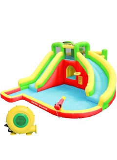 doctor dolphin Doctor Dolphin Inflatable Bounce House with Slides and Water Blower 73018  - Image 1