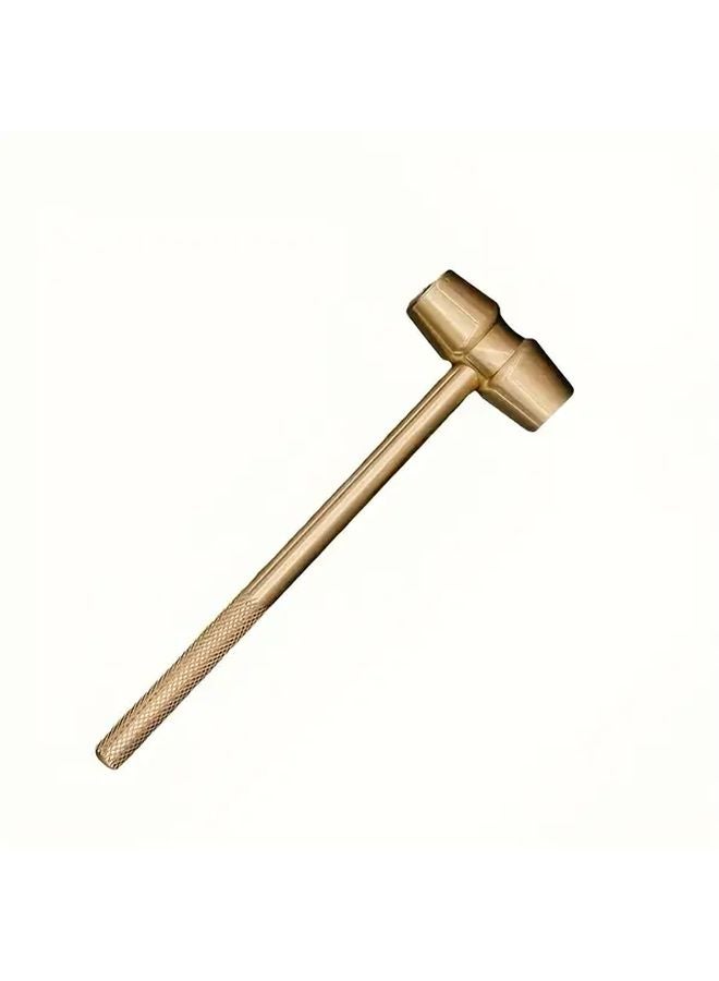 1pc Brass Hammer Non Slip Grip Durable Copper Tool for Carpentry DIY Indoor Outdoor Decor - Image 1
