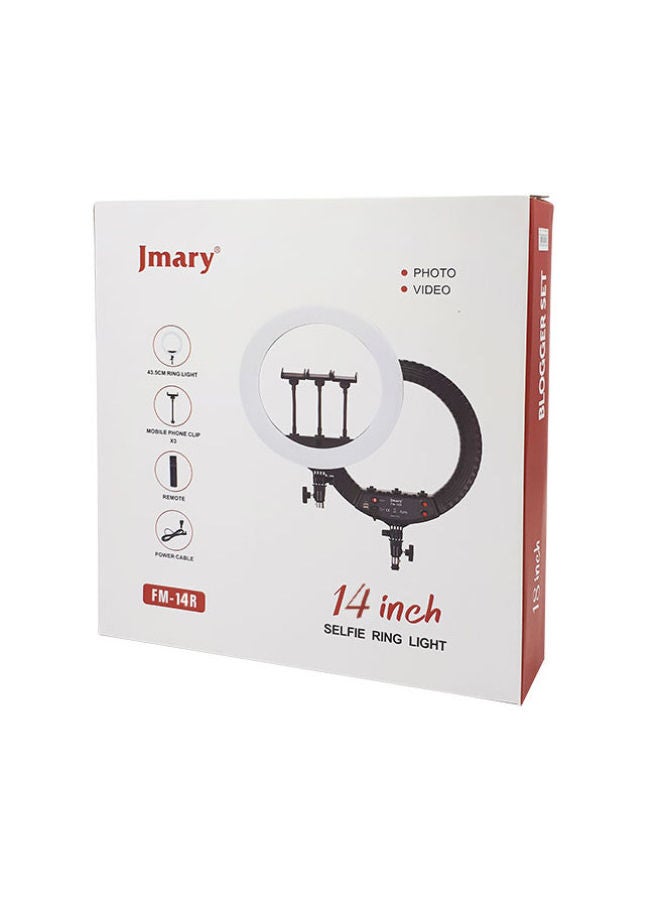 Jmary FM-14R 14inch Ring Light Dimmable LED Ring Light for Makeup,Photography  - Image 1