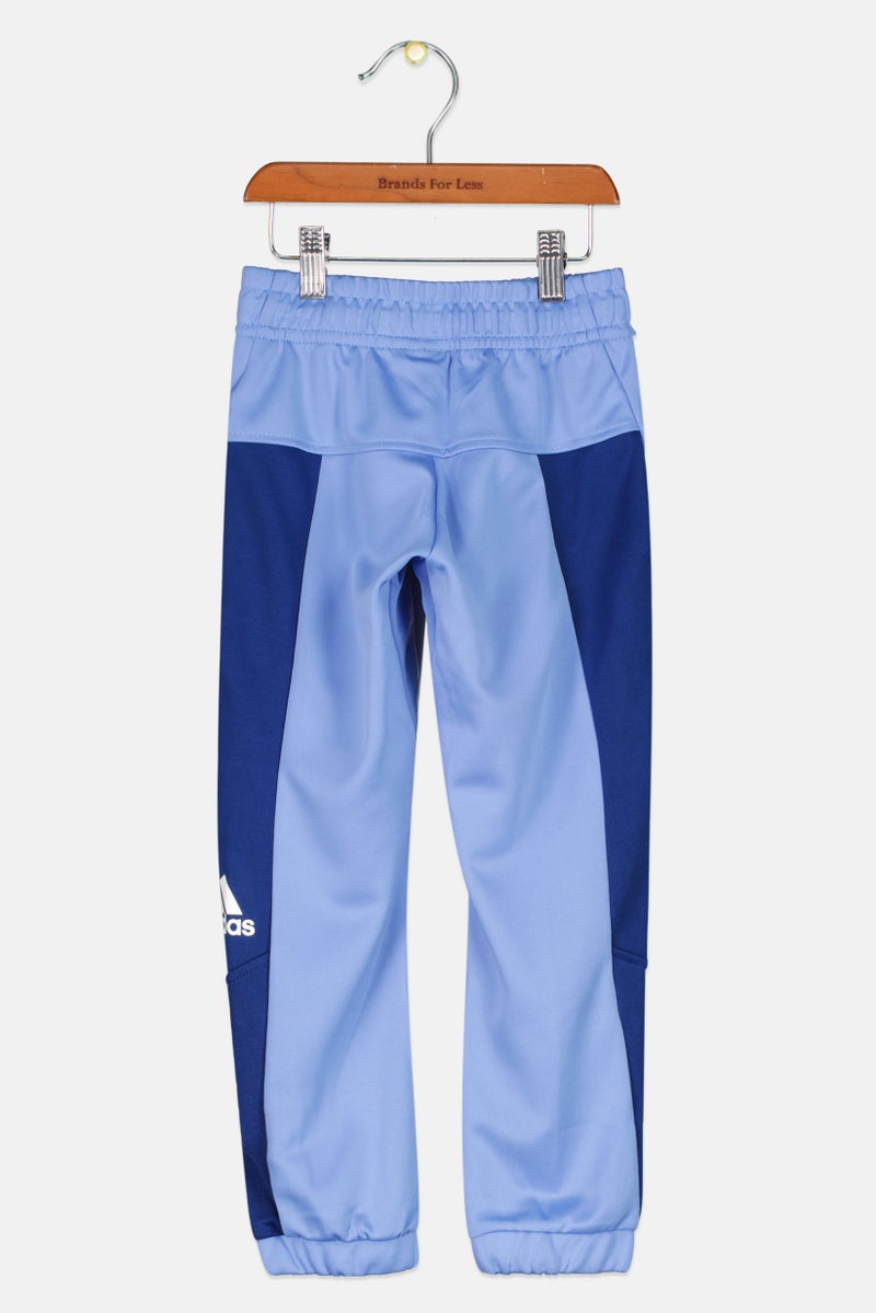 Adidas Kids Boy Brand Logo Sweatpants, Blue - Image 3
