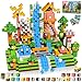Annexfun Magnetic Blocks 150PCS Magnetic Building Blocks Road Forest Magnetic Cubes STEM Toys for Montessori Toddler Birthday Gifts STEM Sensory Construction Toys for Kids Ages 3 for Boy Girl - Image 3