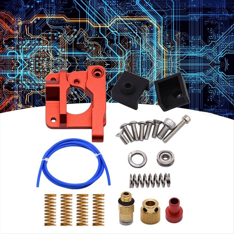 Upgrade Dual Gear Extruder With Teflon Tube/Silicone Case/Spring Kit - Image 4