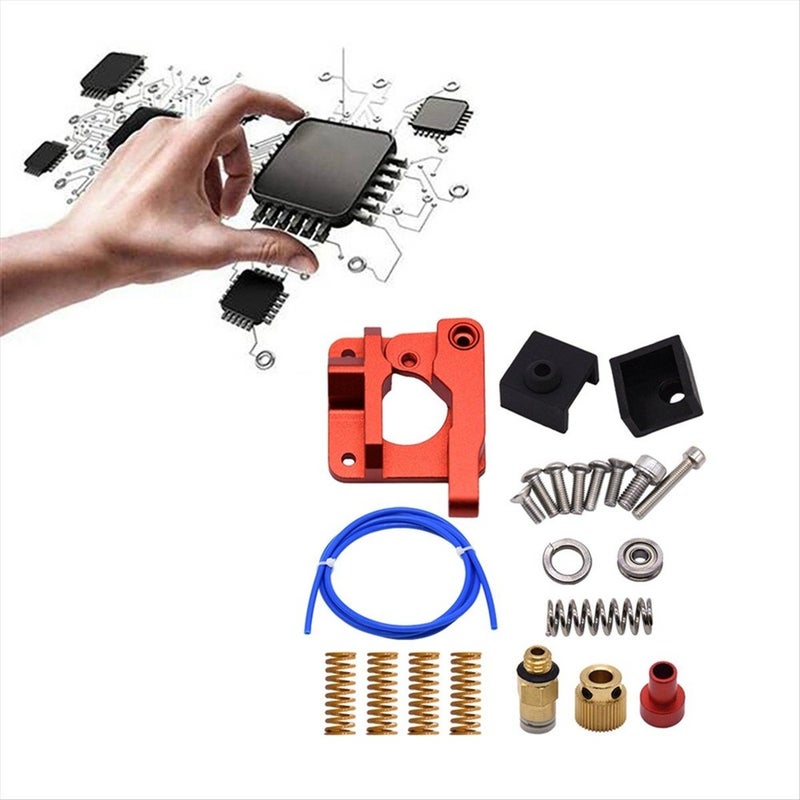 Upgrade Dual Gear Extruder With Teflon Tube/Silicone Case/Spring Kit - Image 3