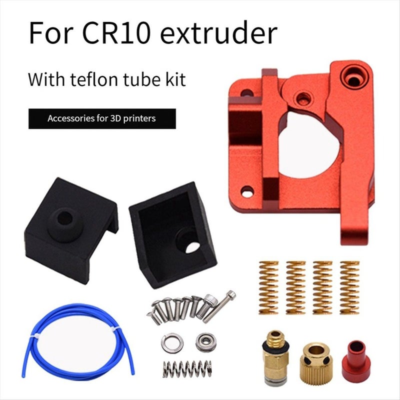 Upgrade Dual Gear Extruder With Teflon Tube/Silicone Case/Spring Kit - Image 2