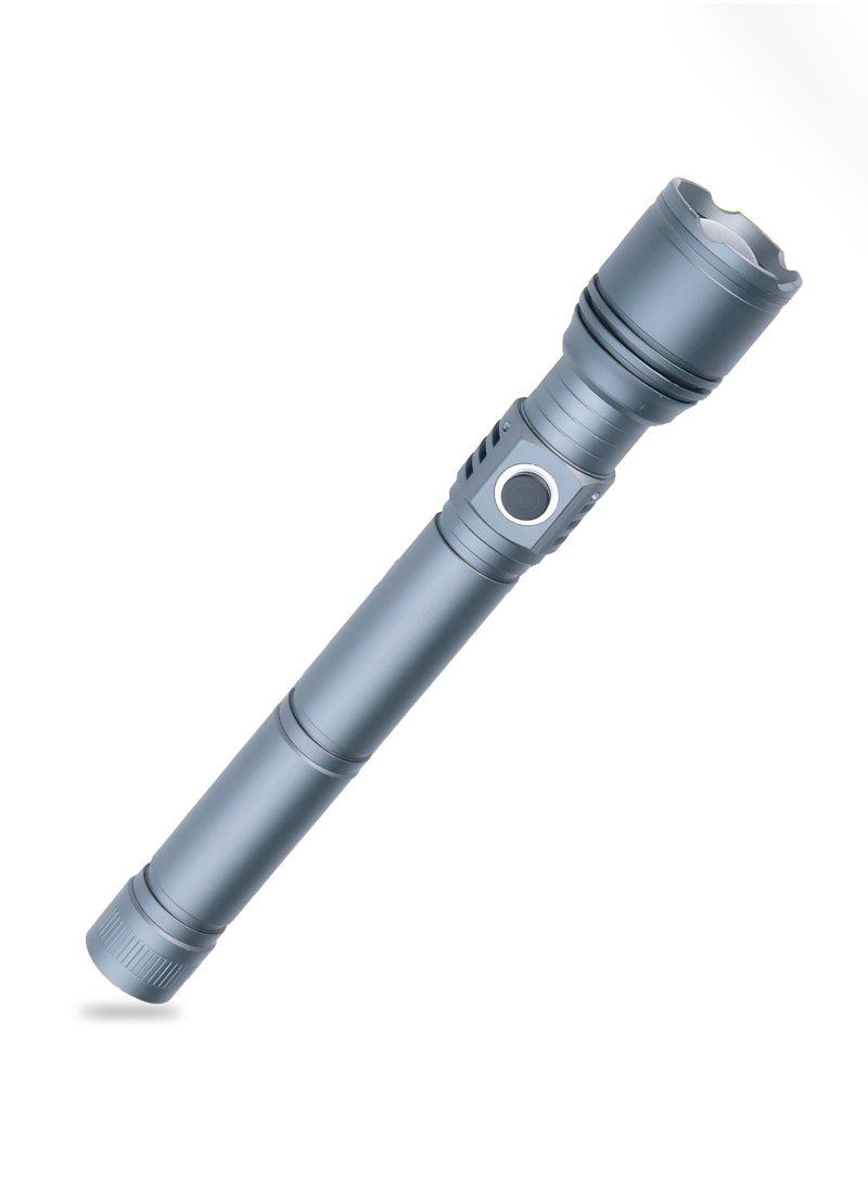 Flexy - Flexy Rechargeable Flashlight 30W Laser LED, 3000 Lumens, 1800m Range, 8000mAh Battery, Zoomable Focus, Durable Aluminum Body, Type-C Charging, 2-Year Warranty. - Image 1