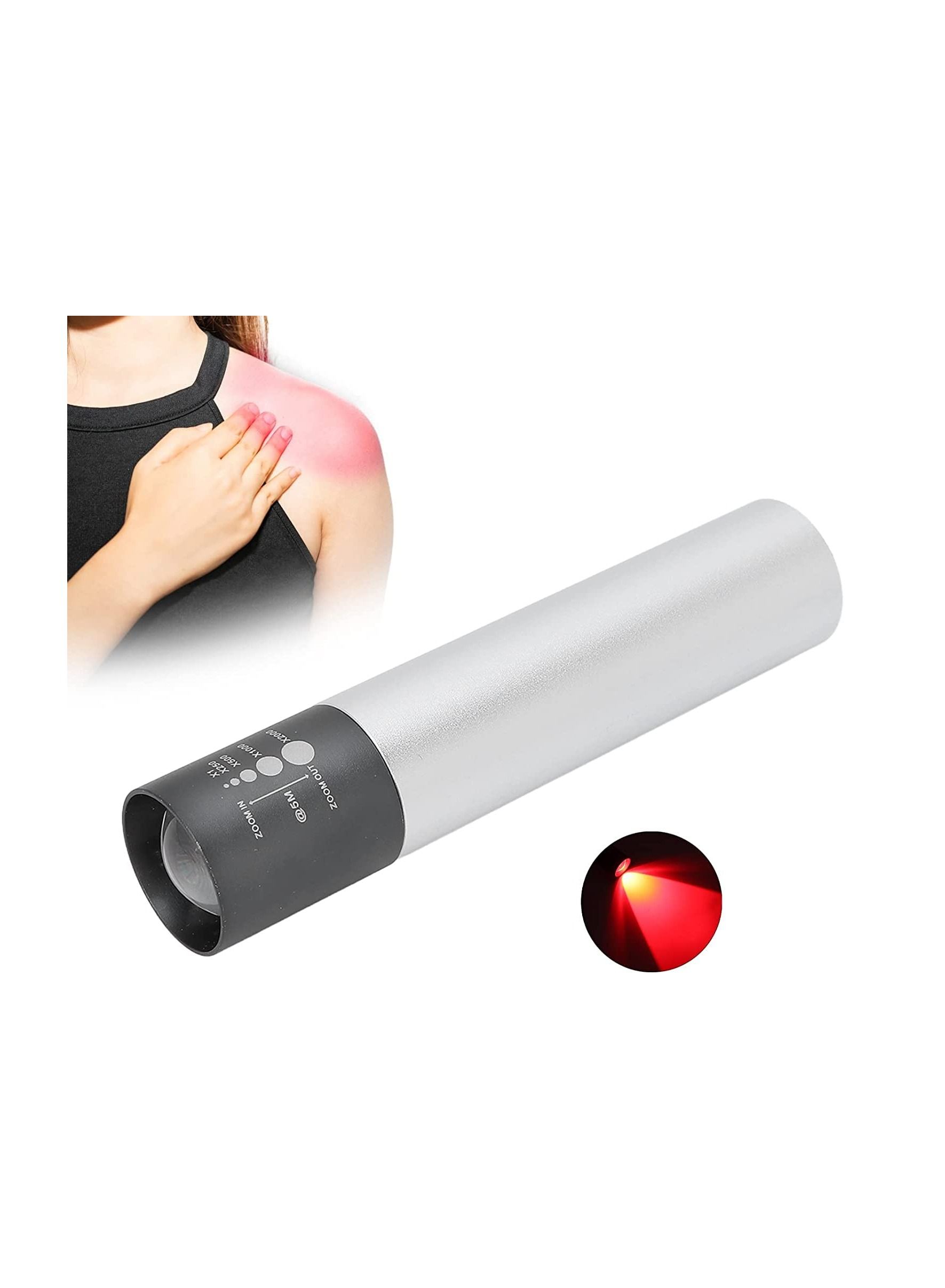 Portable Infrared Therapy Device, Retractable Infrared Laser Therapy for Joint and Muscle Pain Relief Anti-inflammatory on Knee, Shoulder, Back, Hands, Feet, Muscle 