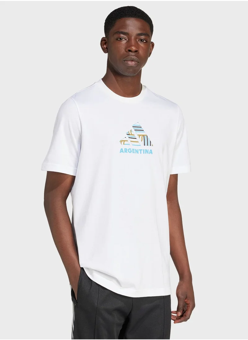 Adidas Argentina Fan Graphic T-Shirt