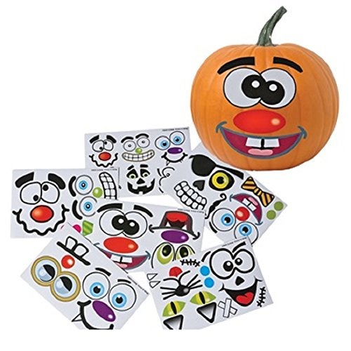 DOMAGRON Make Your Own Jack O Lantern Halloween Sticker Set (Package of 12 Sticker Sheets) - Image 3