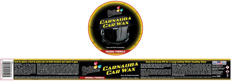 Rain Dance Carnauba Car Wax - 10 Fl Oz - Smoothens Fine Scratches Creating Brialliant and Shiny Surface - Image 2