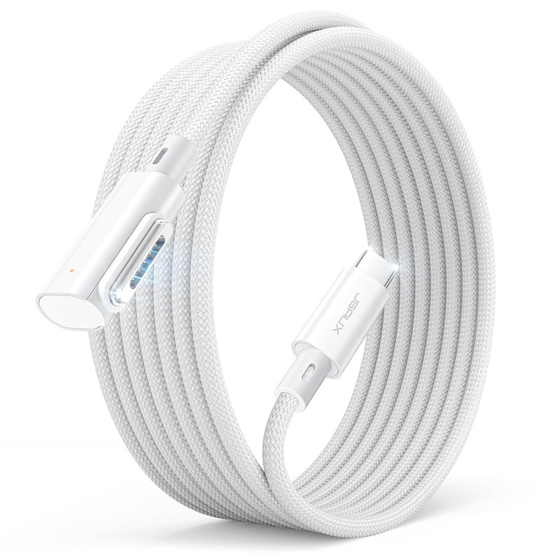 jsaux 140W USB C to Magnetic 3 Cable 3M Right Angle, Compatible with MacBook Air 2023/2022 (M2), MacBook Pro 2023 (M3, M2, 14-16 inch), MacBook Pro 2021 (M1, 14-16 inch) - Image 1