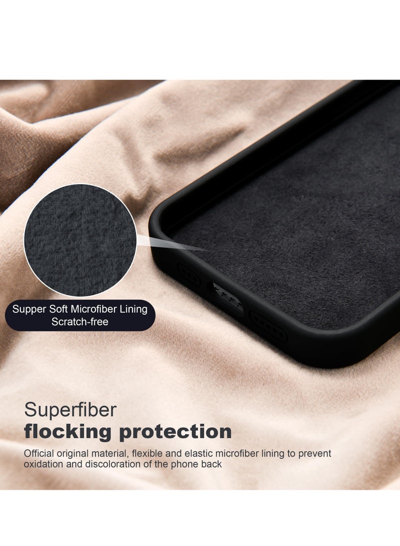 iPhone 14 Plus MagSafe Case with Magnetic Invisible Stand,【Full Shockproof Protection】Soft Silicone Phone Cover with Kickstand for Apple 14 Plus (Black)