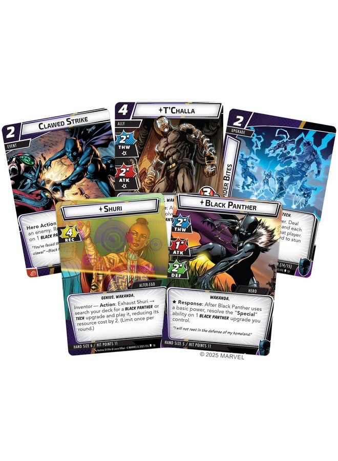 Fantasy Flight Games Marvel Champions The Card Game Black Panther Hero Pack - Cooperative Strategy Game for Kids & Adults, Ages 14+, 1-4 Players, 45-90 Min Playtime, Made - Image 2