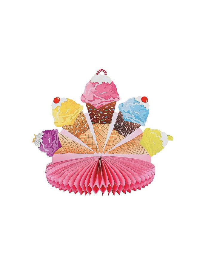 Fun Express I Scream For Ice Cream Centerpiece For Birthday Party Decor General Decor Centerpieces Birthday 1 Piece - Image 1