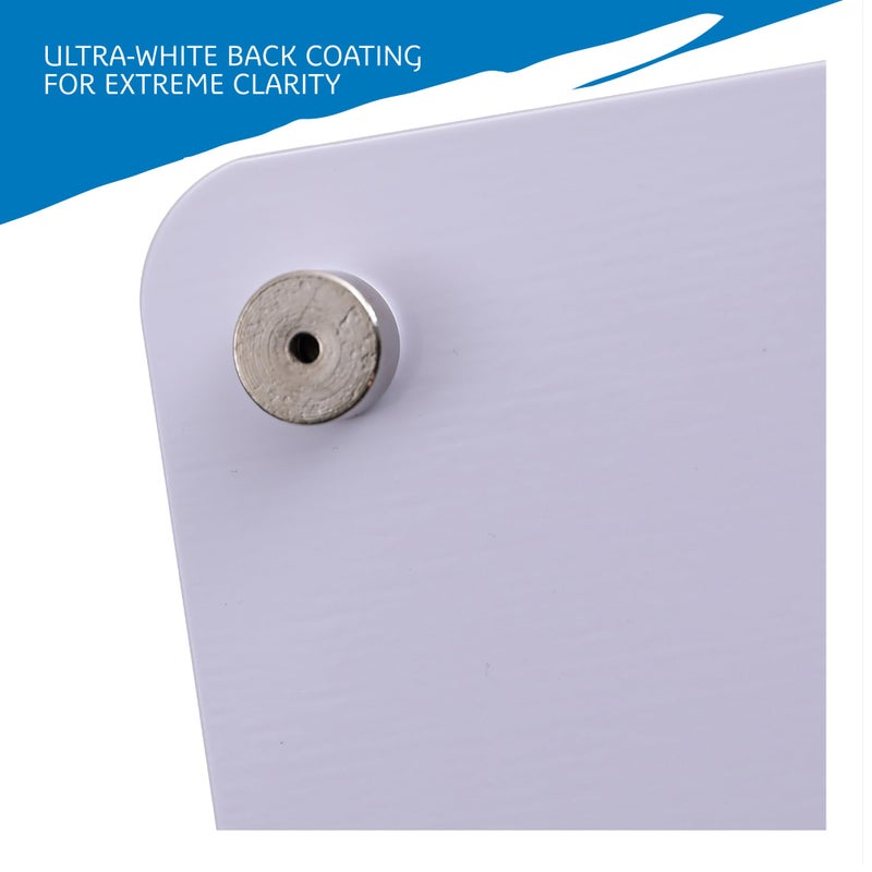 Iceberg Clarity Glass Personal Dry Erase Board, Office Supplies, with Ultra-White Back and Aluminum Frame, 9" x 12" - Image 4