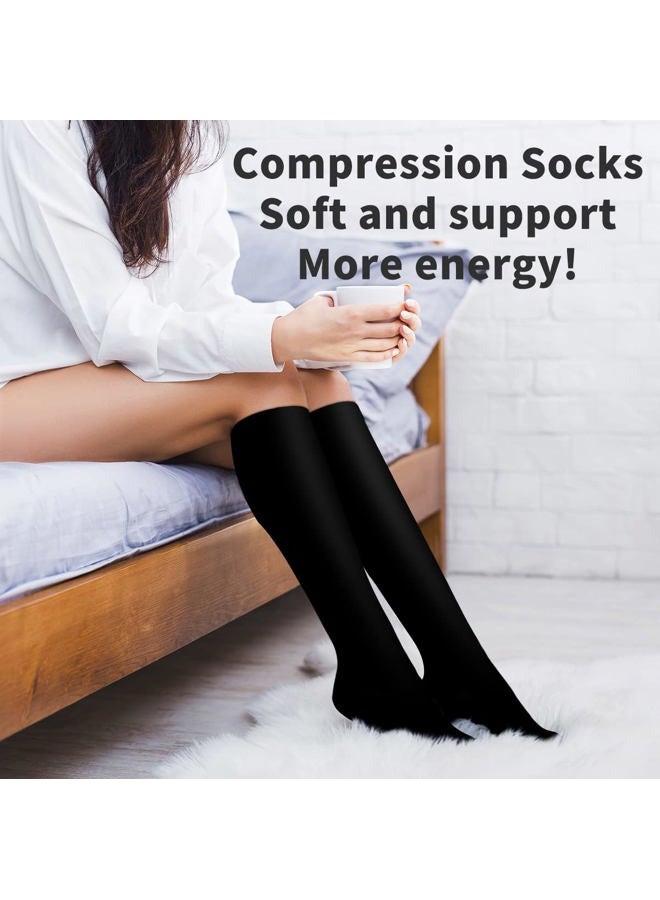COOLOVER Copper Compression Socks for Women and Men(6 Pairs)-Best Support for Running, Athletic, Nursing, Travel - Image 4