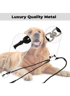 Kuber Industries Kuber Industries Strong Dog Rope Leash with Comfortable Padded Handle, Black  - Image 5