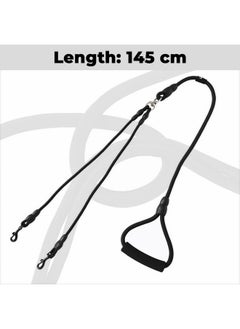 Kuber Industries Kuber Industries Strong Dog Rope Leash with Comfortable Padded Handle, Black  - Image 2