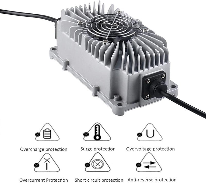 ZCBYBT Waterproof Lead Acid Battery Charger 12V 15A - Image 3