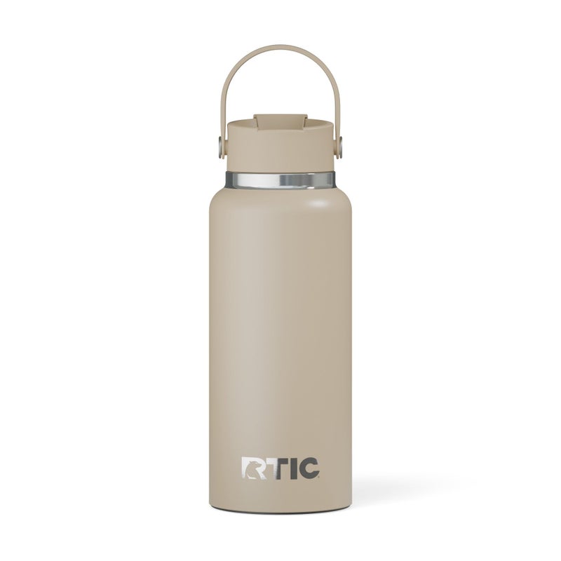 RTIC 32oz Outback Water Bottle, Ceramic Lined, Insulated, Stainless Steel, Double Wall Vacuum-Insulation, Leak-Proof Lid, BPA-Free Water Flask Hiking, Running, Sports, Outdoor, Beach - Image 1