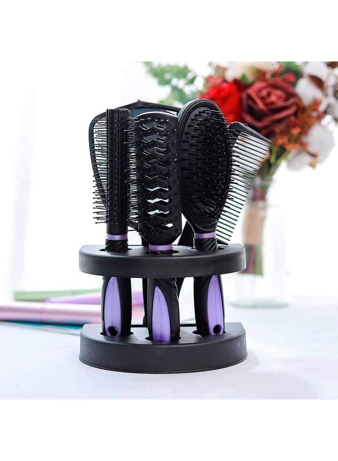 Zoestar 5Pcs Hair Brush And Comb Set For Women And Men (Apurple) - Image 1
