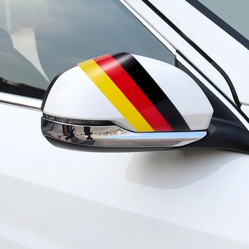 iJDMTOY (2) Germany Flag Colour Stripe Decal Sticker For Euro Car Audi BMW MINI Mercedes Porsche Volkswagen Exterior or Interior Decoration - Image 5