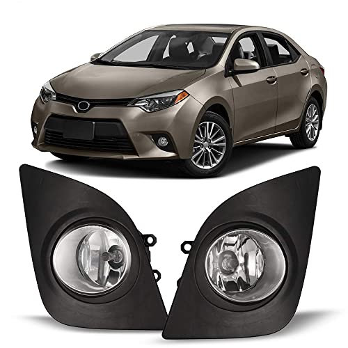 Winjet Compatible with [2014 2015 2016 Toyota Corolla] Driving Fog Lights + Switch + Wiring Kit - Image 1