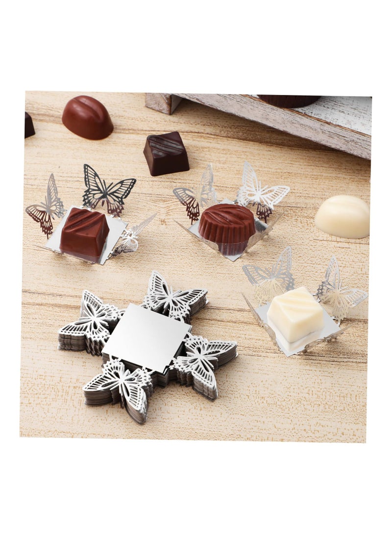 Zikra 50 Pcs erfly Paper Cup Chocolate Tray Cupcake Dessert Candy Wrapping Wedding Liners Baking - Image 5