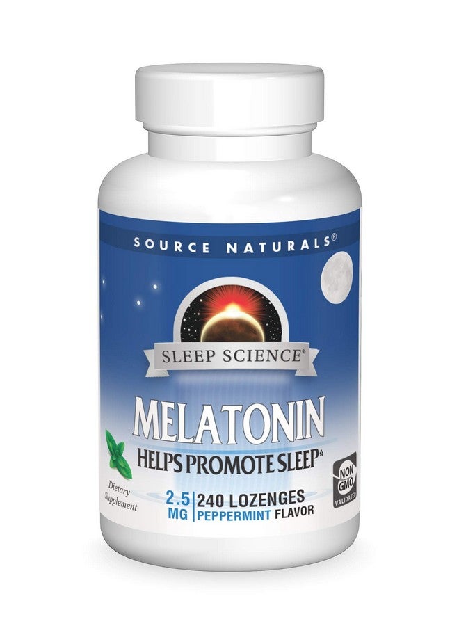 سورس ناتشورالز مصدر طبيعي للميلاتونين، مكمل غذائي للنوم، 2.5 ملجم - 240 قرصًا بنكهة النعناع