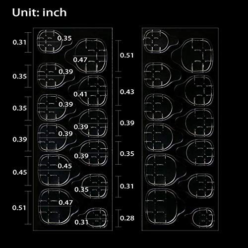 Allstarry 1200pcs (50 Sheets) Adhesive Tabs Ultrathin Waterproof Breathable Double-Sided Jelly Nail Sticker Super Sticky False Nail Glue Sticker Transparent Flexible for Manicure - Image 3