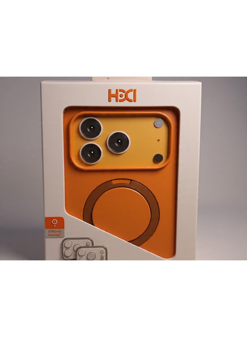 إتش دي سي آي CASSE HDCI-399 جراب حماية لهاتف iPhone 17 Pro Max - برتقالي - Image 2
