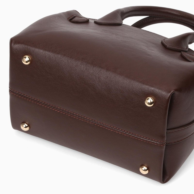 CATSEA Small Top Handle Bag Designer Handbags for Women, Faux Leather Crossbody Bags Vintage Luxury Satchel Purse - Image 5