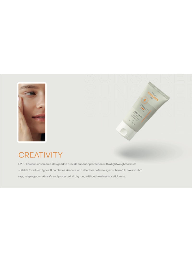 ايفيو واقي الشمس ايفيو الكوري بخلاصة خفيفة - حماية من UVA وUVB بعامل حماية SPF50+/PA+++ - Image 3