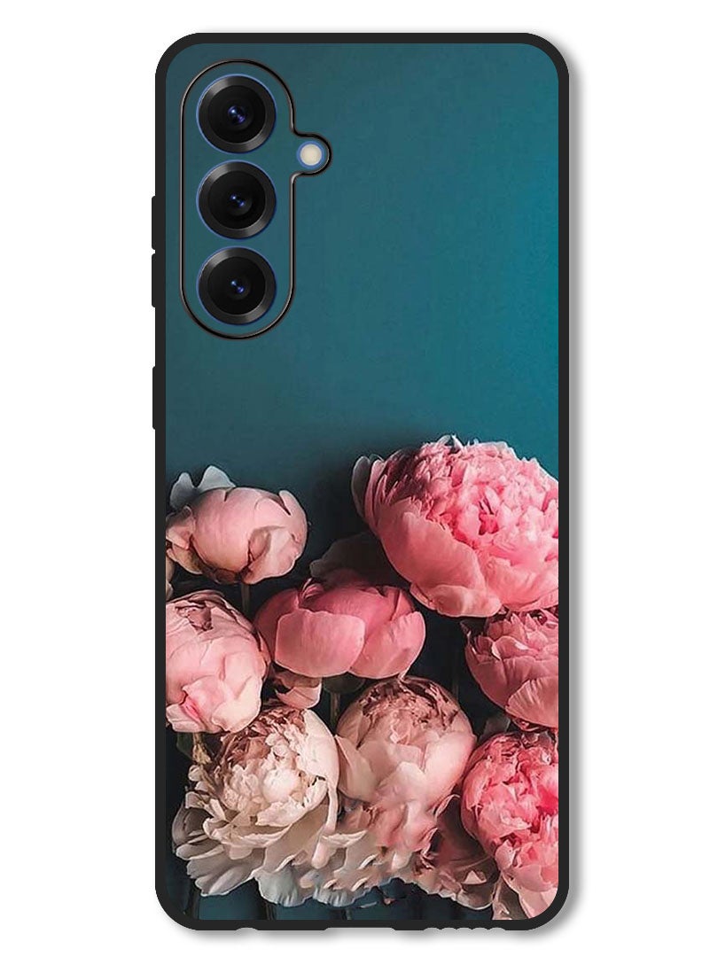 Theodor Case Compatible with Samsung Galaxy A26 Protection Shockproof Bumper Cover Flowers - Image 1