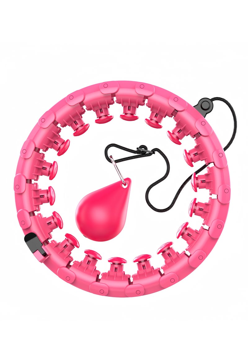 Generic Smart Hula Hoop With Massager Nub Pink  - Image 1