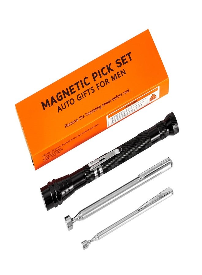 HARDK Extendable Magnetic Flashlight with Telescoping Magnet Pickup Tool set of 3-Cool Gadget Valentines Day Gifts for Him,Men,Teen Boys,Husband,Dad,Father,Mechanic,Women,Automotive,Useful for Hard-to-Reach - Image 1