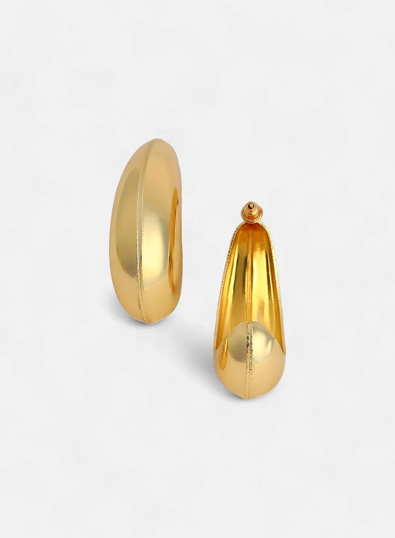 Sohi  Crescent Shaped Half Artificial Hoop Earring Jewellery for Women | Best Price UAE