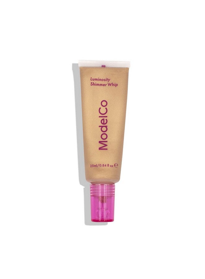 موديلكو هايلايتر لامع من لومينوسيتي، جذاب عالميًا، مناسب لجميع ألوان البشرة، يخلق بشرة متوهجة، خفيف الوزن ومصبوغ، يوحد لون البشرة، شامبانيا 0.84 أونصة - Image 1