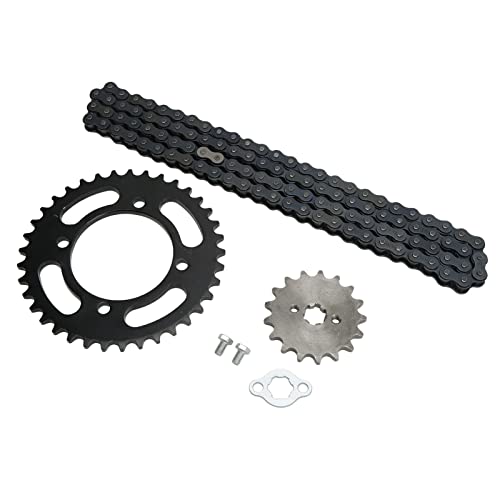 Keenso Front Rear Sprocket, 420 Chain 155mm 37T Front 420 17T Rear Sprocket Universal for 50cc to 125cc Dirt Mini Bikes ATV Go Kart - Image 1