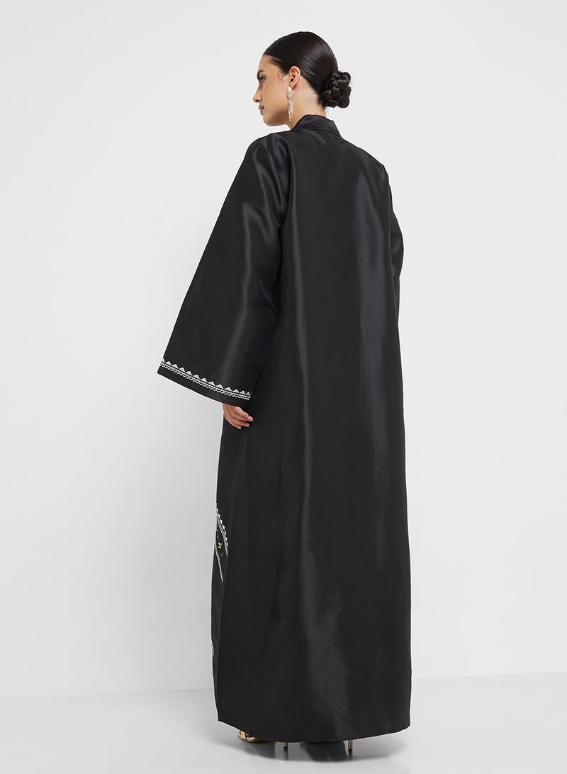 hayas closet Embellished Flared Sleeve Abaya  - Image 2