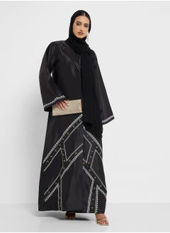 hayas closet Embellished Flared Sleeve Abaya  - Image 1