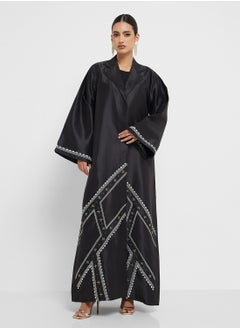 hayas closet Embellished Flared Sleeve Abaya  - Image 5