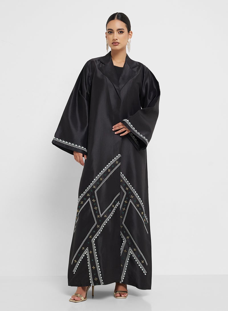 hayas closet Embellished Flared Sleeve Abaya  - Image 5