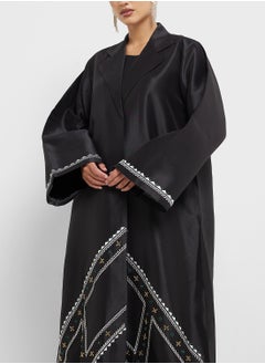 hayas closet Embellished Flared Sleeve Abaya  - Image 3