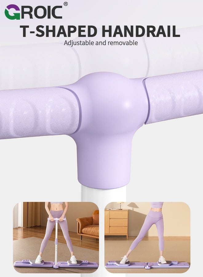 GROIC لوح بيلاتس 6 في 1، لوح تمرين متعدد الوظائف، مجموعة بيلاتس للضغط، آلة تمرين التزلج، آلة البطن، لوح اللياقة البدنية، معدات تمرين البطن للمنزل لكامل الجسم - Image 4