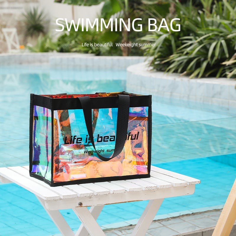 Large Capacity Colorful Portable Swimming Bag – Dry and Wet Separation Travel Storage Bag - Image 3