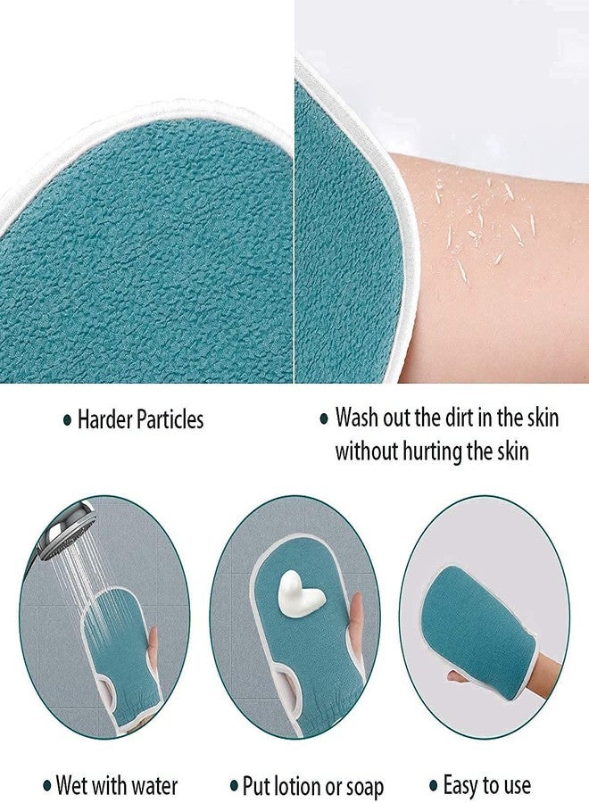 SNNP 3PCS Bathing Exfoliating Set Back Scrubber,Sponge Loofah Ball,Loofah Glove|Double Side Scrubbing Strap|Dead Skin Remove Body Scrubs for Men&Women for Skin Deep Cleaning (Random Color) (Pack of 1) - Image 5