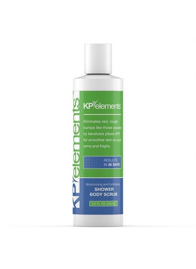 KP Elements - Body Scrub and Exfoliating Cream for Keratosis Pilaris Treatment Bundle (8 fl oz) | Bump Eraser Body Scrub | Body Exfoliant for Strawberry Legs - Image 1