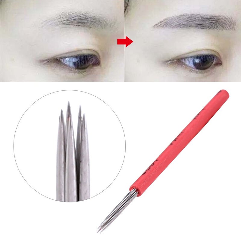 klarako 50Pcs R5 Liner Shading Needles Microblading Fog Eyebrow Blade For Semi Permanent Eyebrow Makeup Needles - Image 4