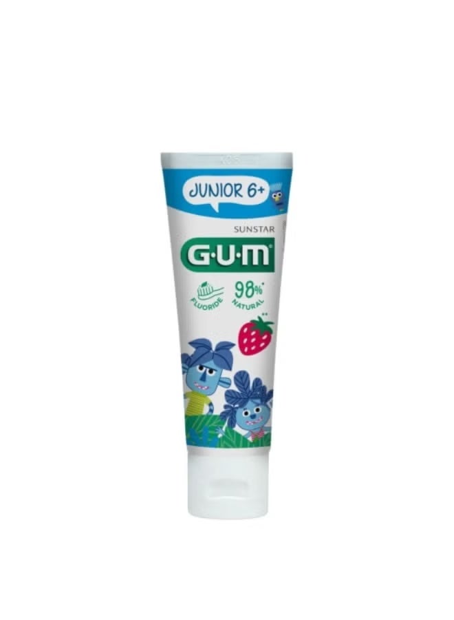 جي.يو. ام معجون أسنان GUM® JUNIOR 6+ - تركيبة لطيفة للأطفال من عمر 6 سنوات فما فوق - Image 1